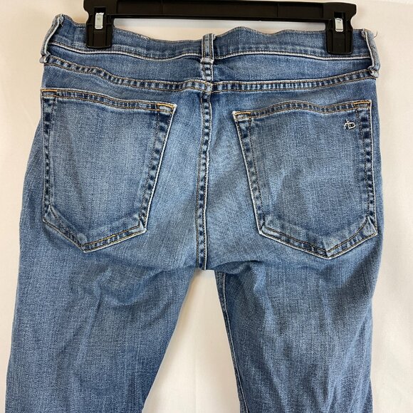 Rag & Bone Dre Jeans 24 Blue Raw Hem - Picture 7 of 11